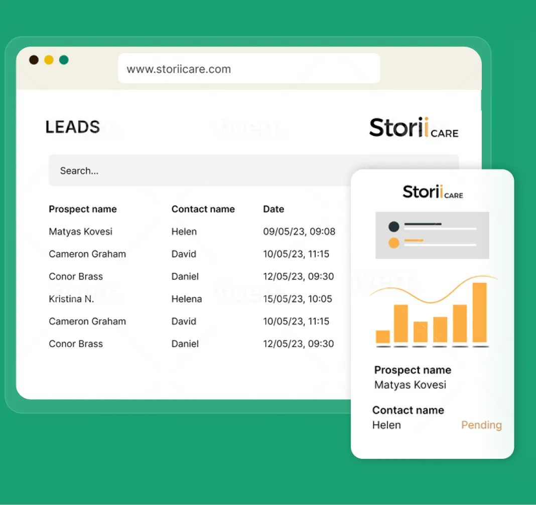 stori care CRM mockup image