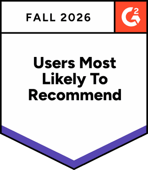 G2 Users Most Likely To Recommend Fall 2026 badge for StoriiCare