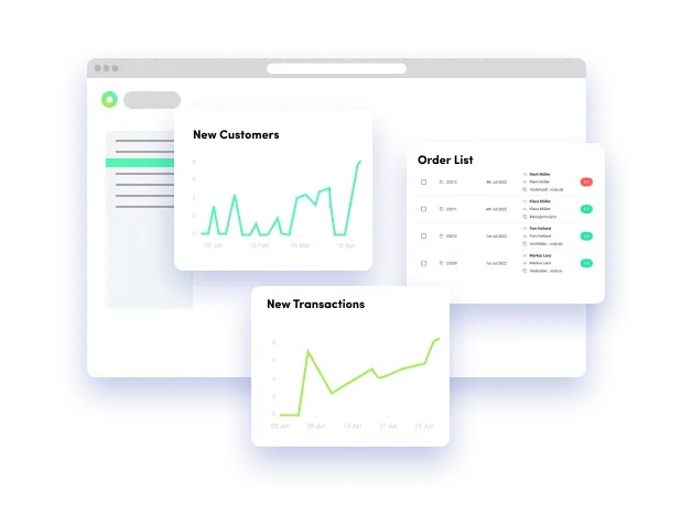 Illustration of a subscription management software