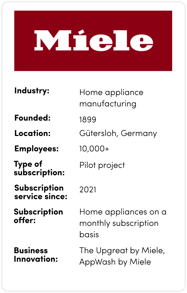 Quick facts about Miele - a manufacturer of home appliances