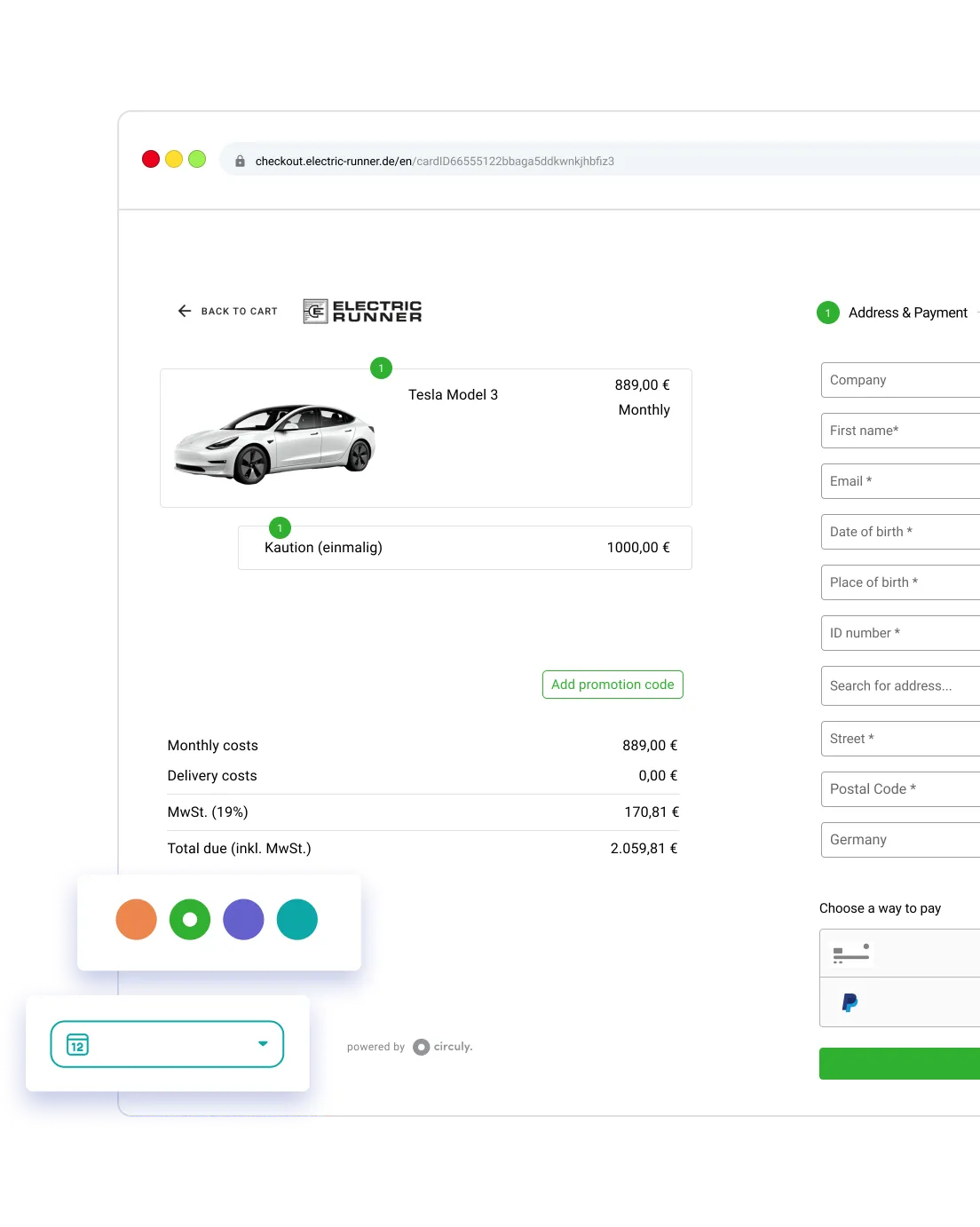 Illustration of a subscription management software