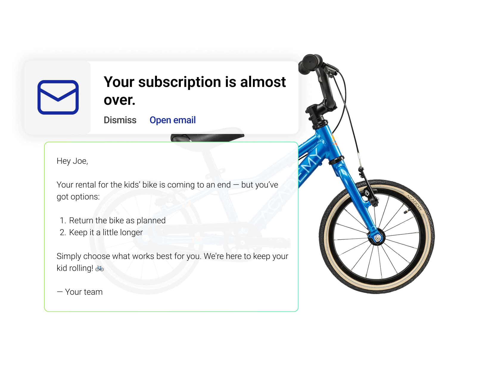 Illustration of a subscription management software