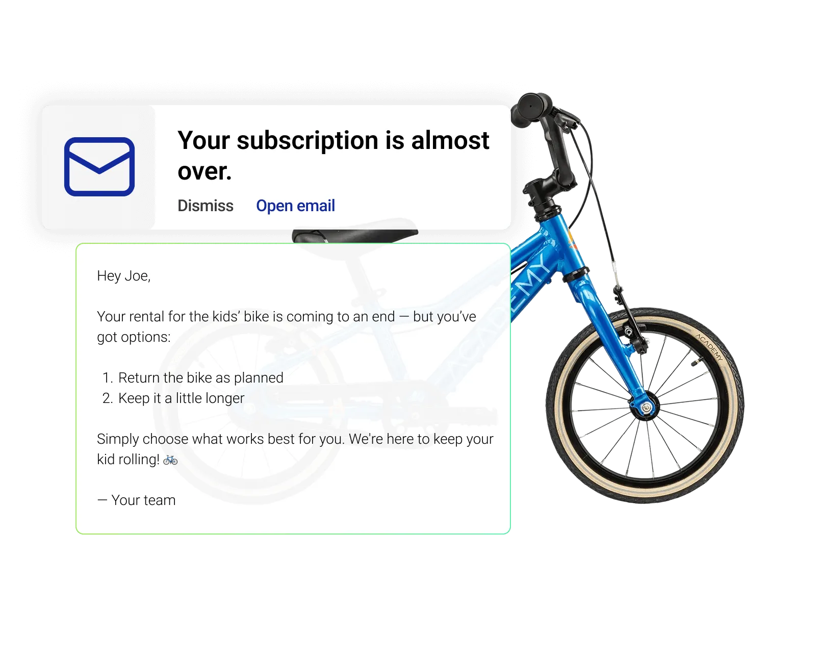 Illustration of a subscription management software