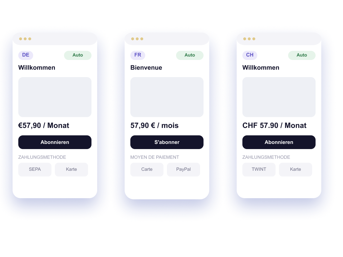 Illustration of a subscription management software