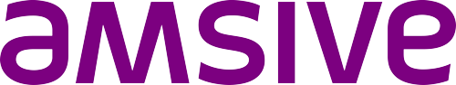 Amsive company logo in bold lowercase purple letters.