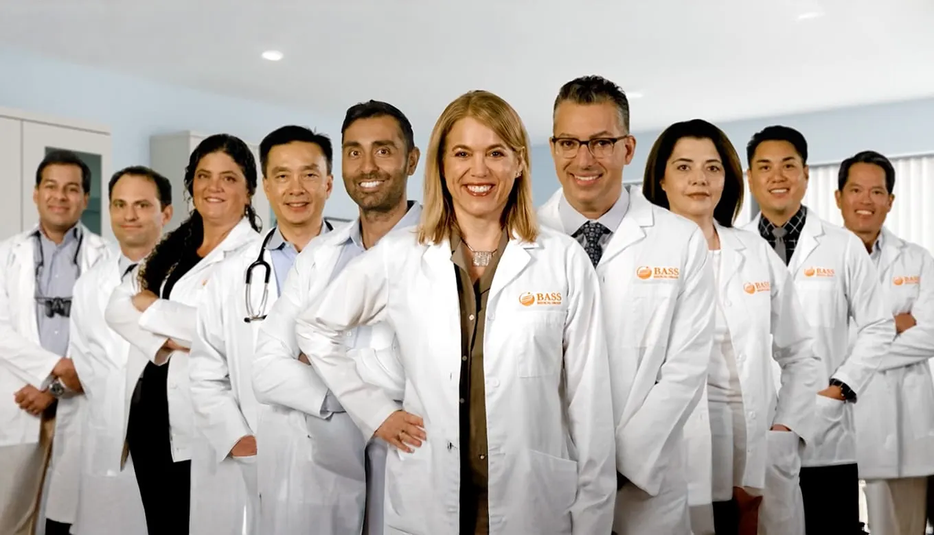 BASS Medical Group's Drs. Samji, Bertoni, Straznicka, Kang, Sharma, Elmi, Azghadi, Orlino, and Chin.