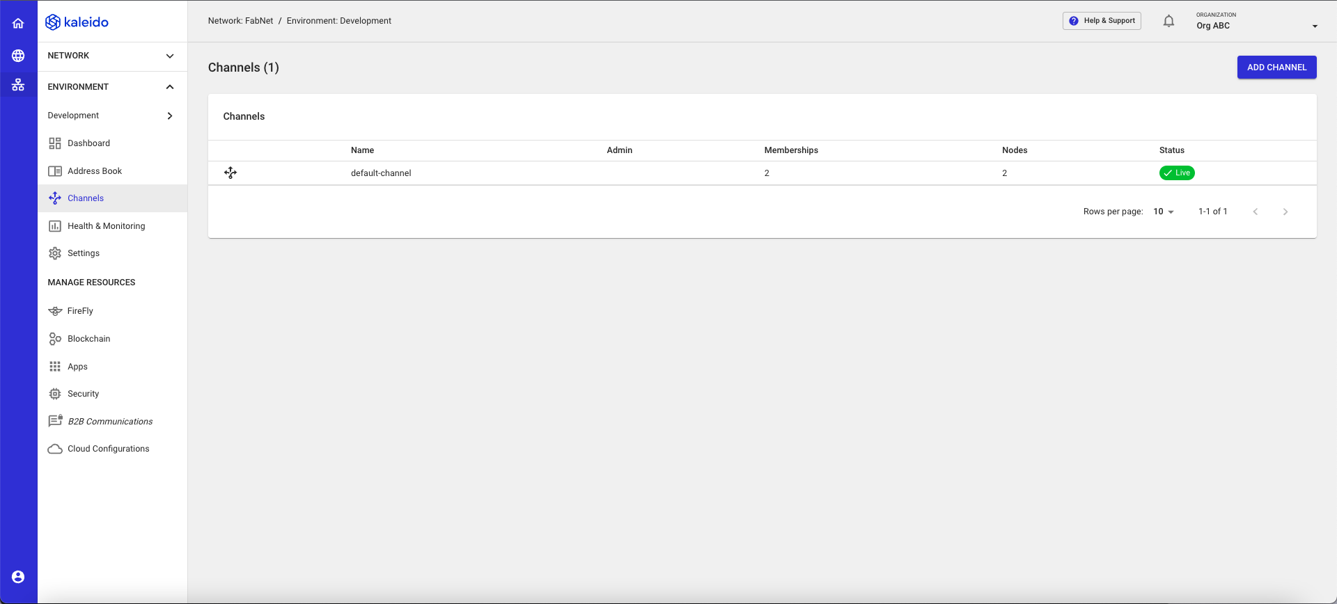 Add Channel