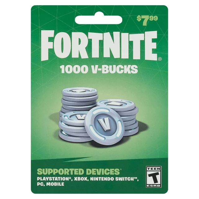 Fortnite vbucks gift card