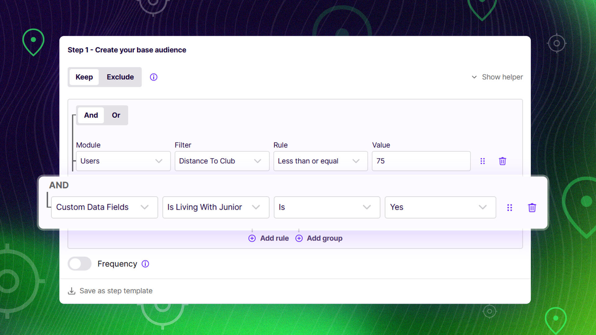 Target fans by their location to support localised activations and community events