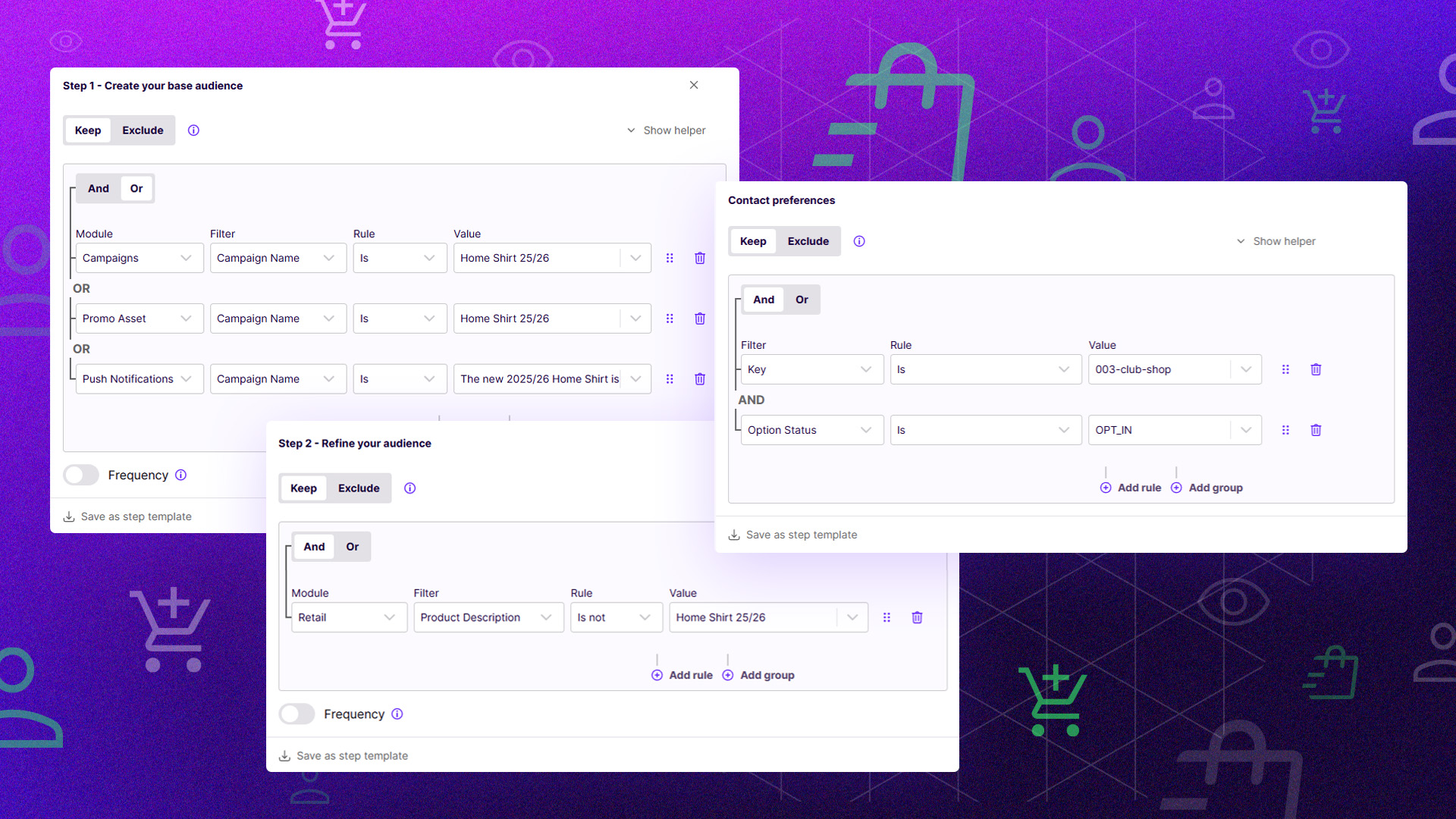 Launch an email campaign to fans showing purchase intent but have not yet transacted