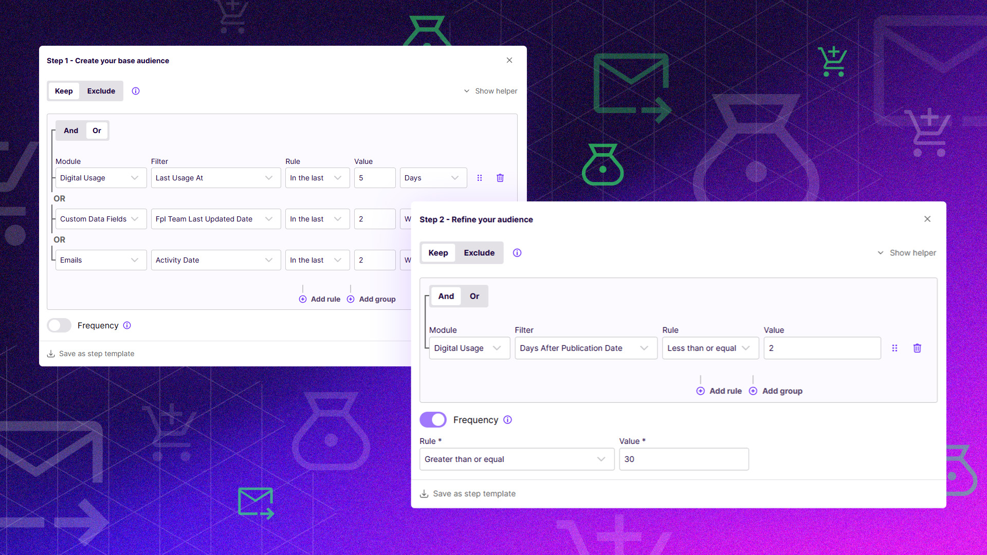 Send exclusive offers to highly engaged fans across your digital ecosystem