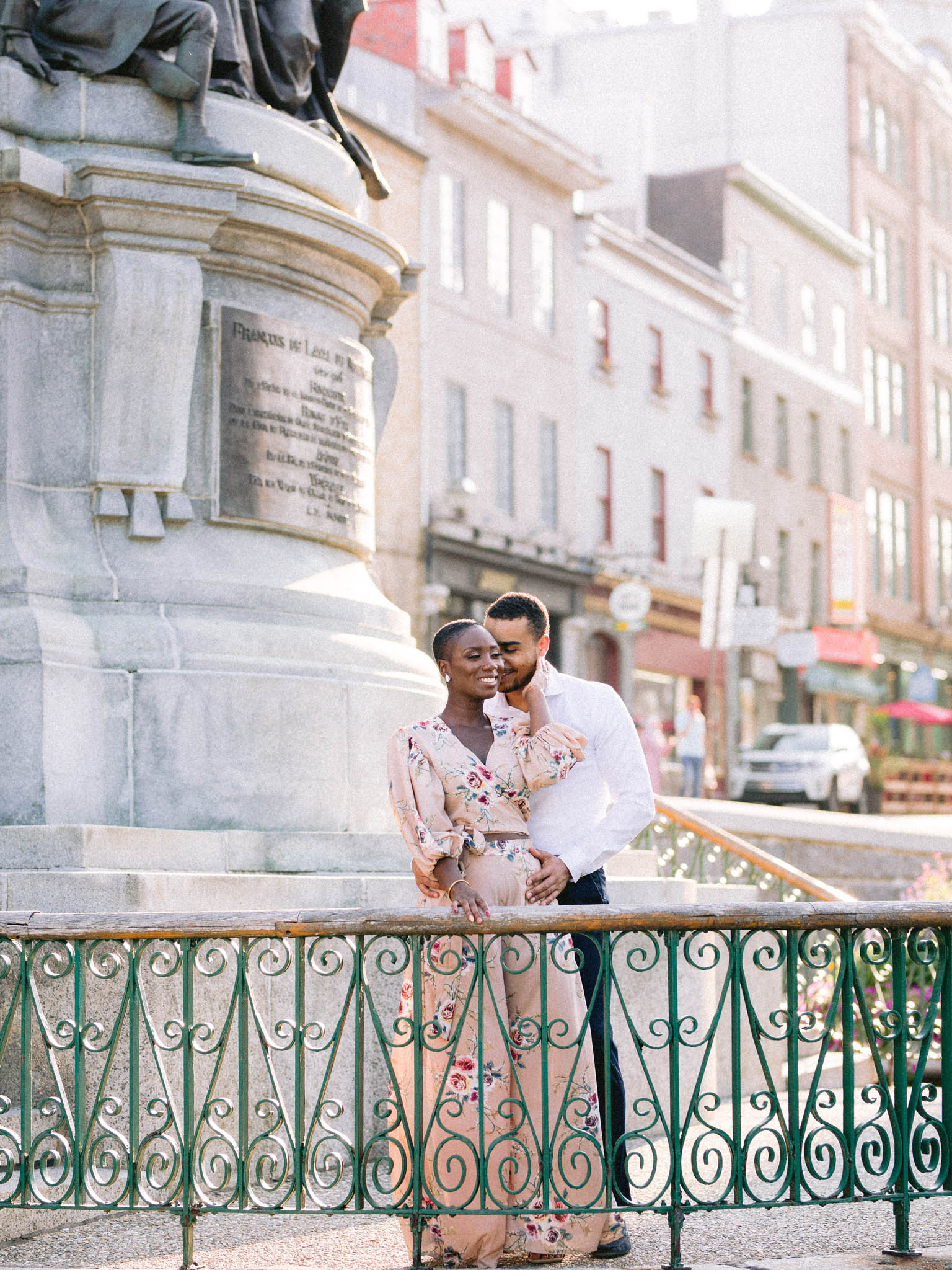 Romantic Engagement Session in Old Quebec City