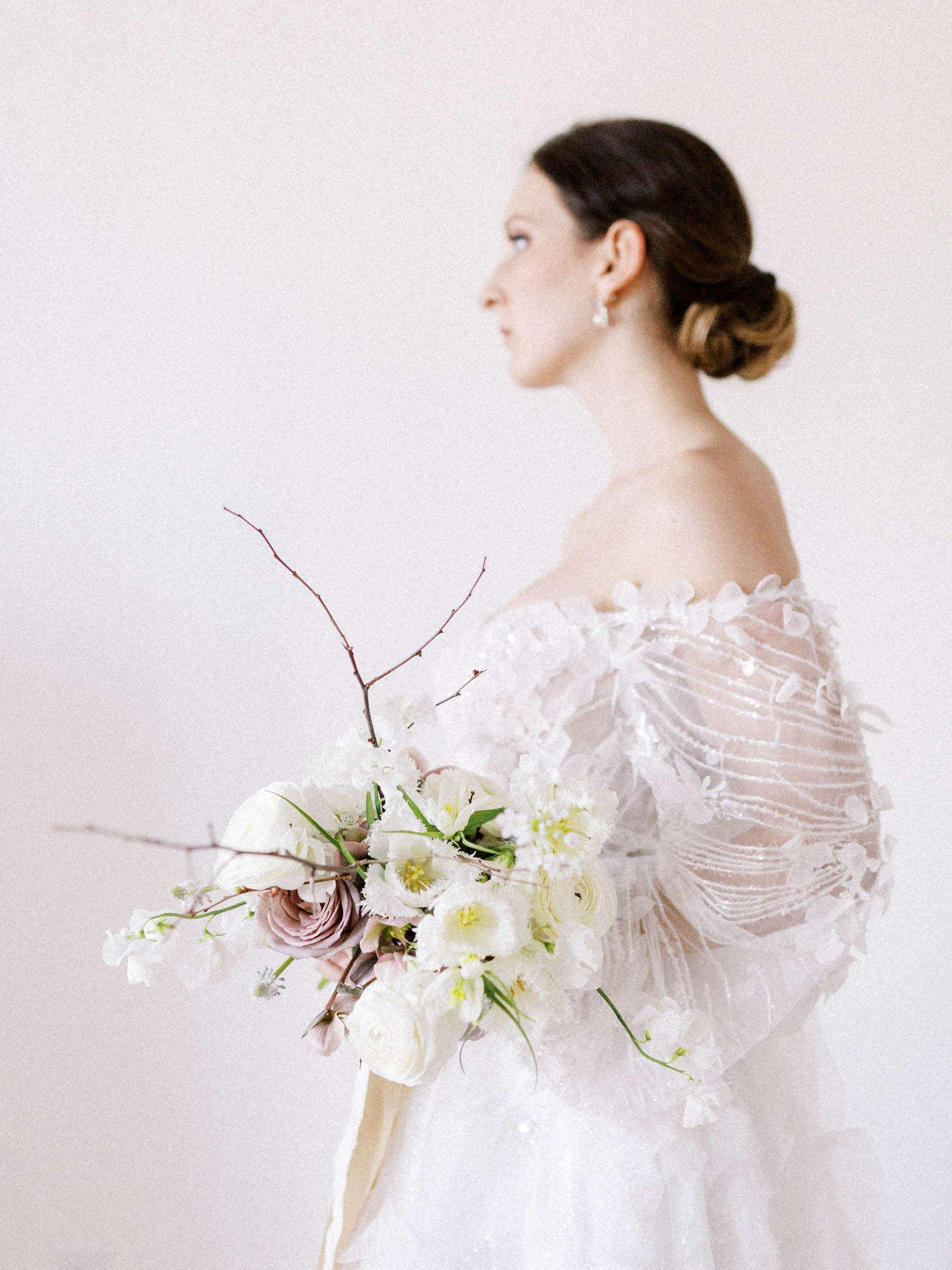 Modern Scandinavian bridal editorial at Le Monastère des Augustines, Quebec City - image 11