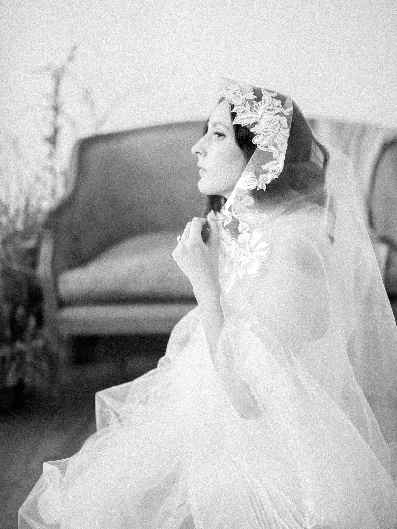 Modern Scandinavian bridal editorial at Le Monastère des Augustines, Quebec City - image 2