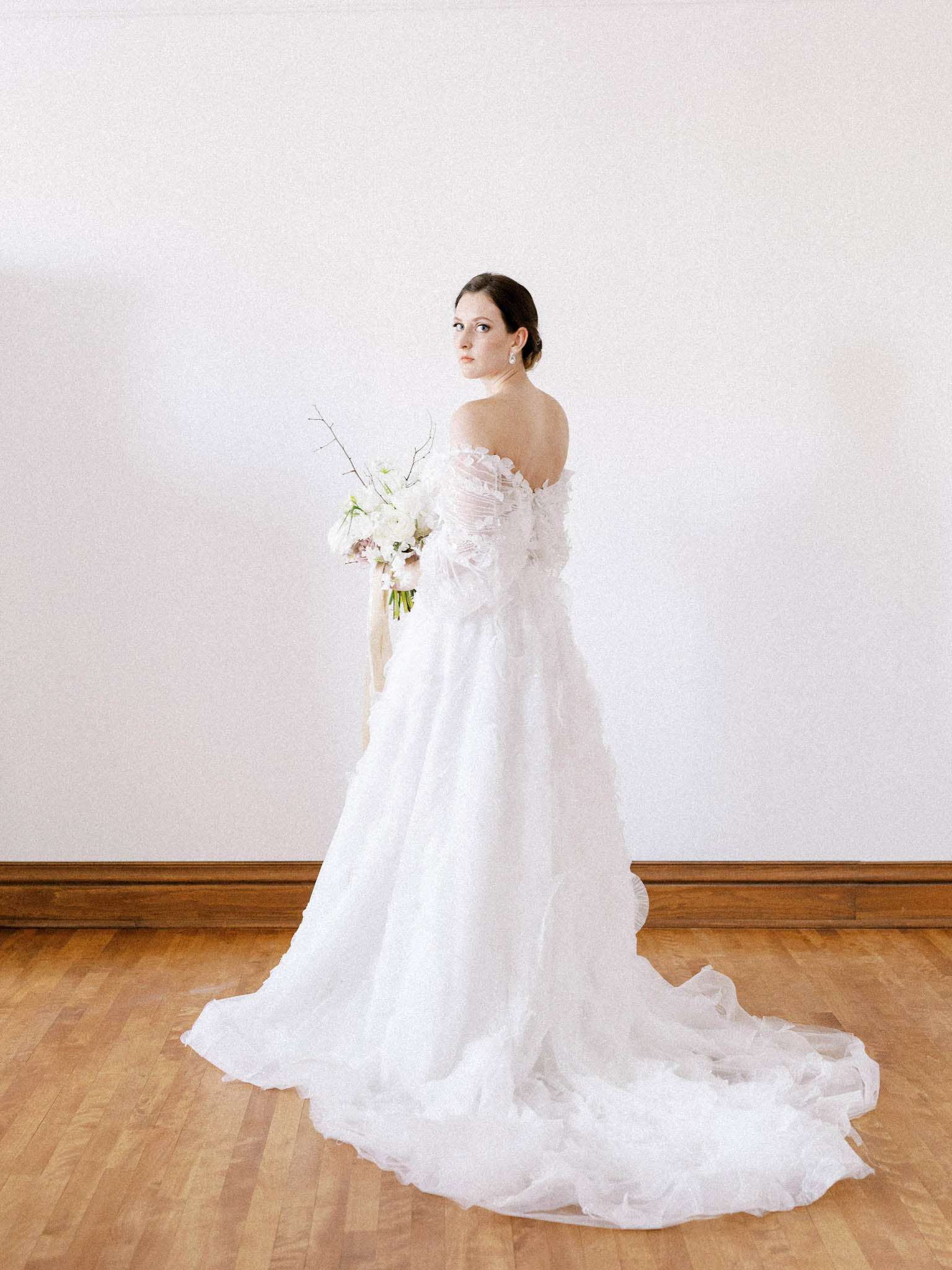Modern Scandinavian bridal editorial at Le Monastère des Augustines, Quebec City - image 10