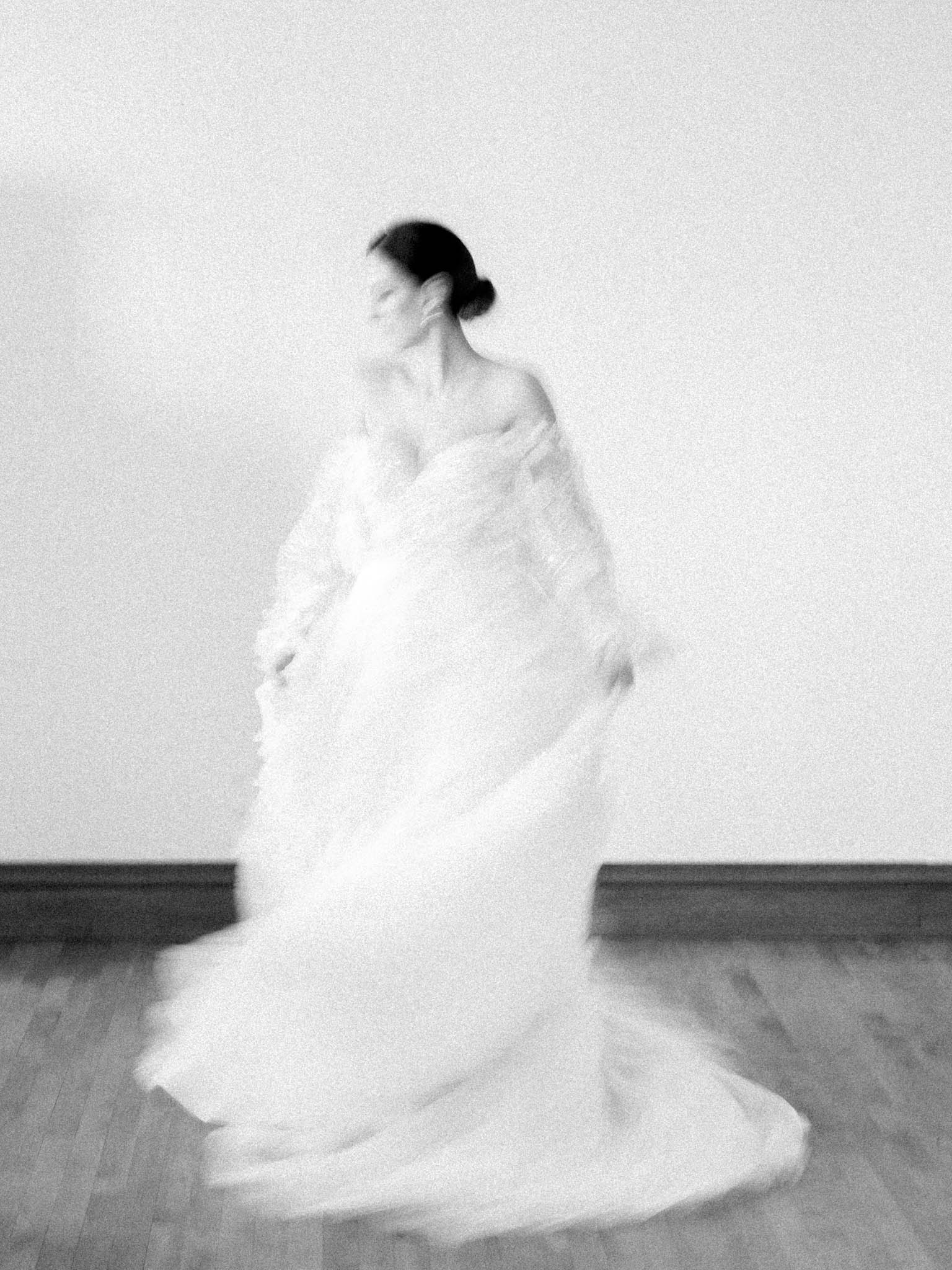 Modern Scandinavian bridal editorial at Le Monastère des Augustines, Quebec City - image 16