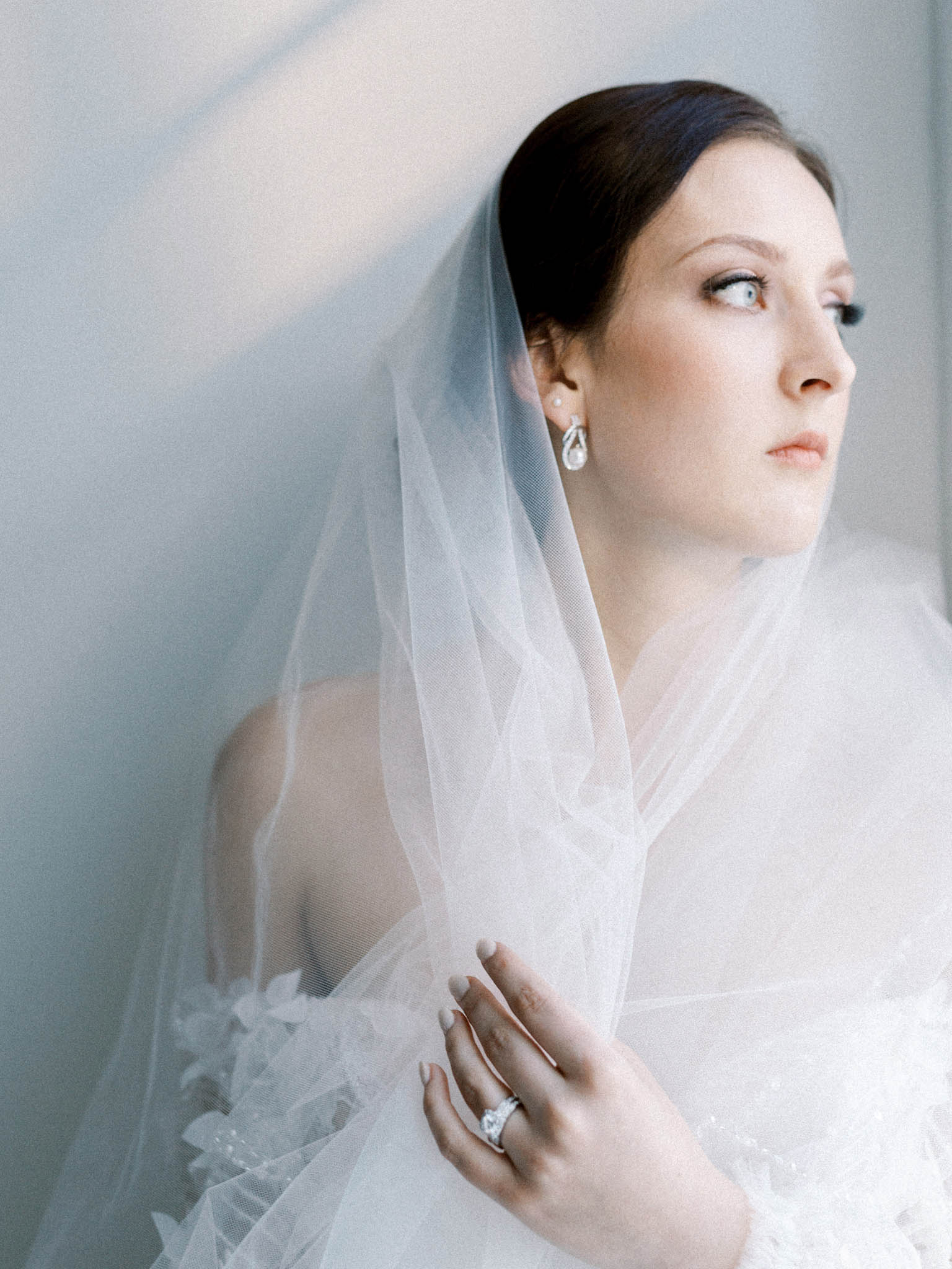 Modern Scandinavian bridal editorial at Le Monastère des Augustines, Quebec City - image 17