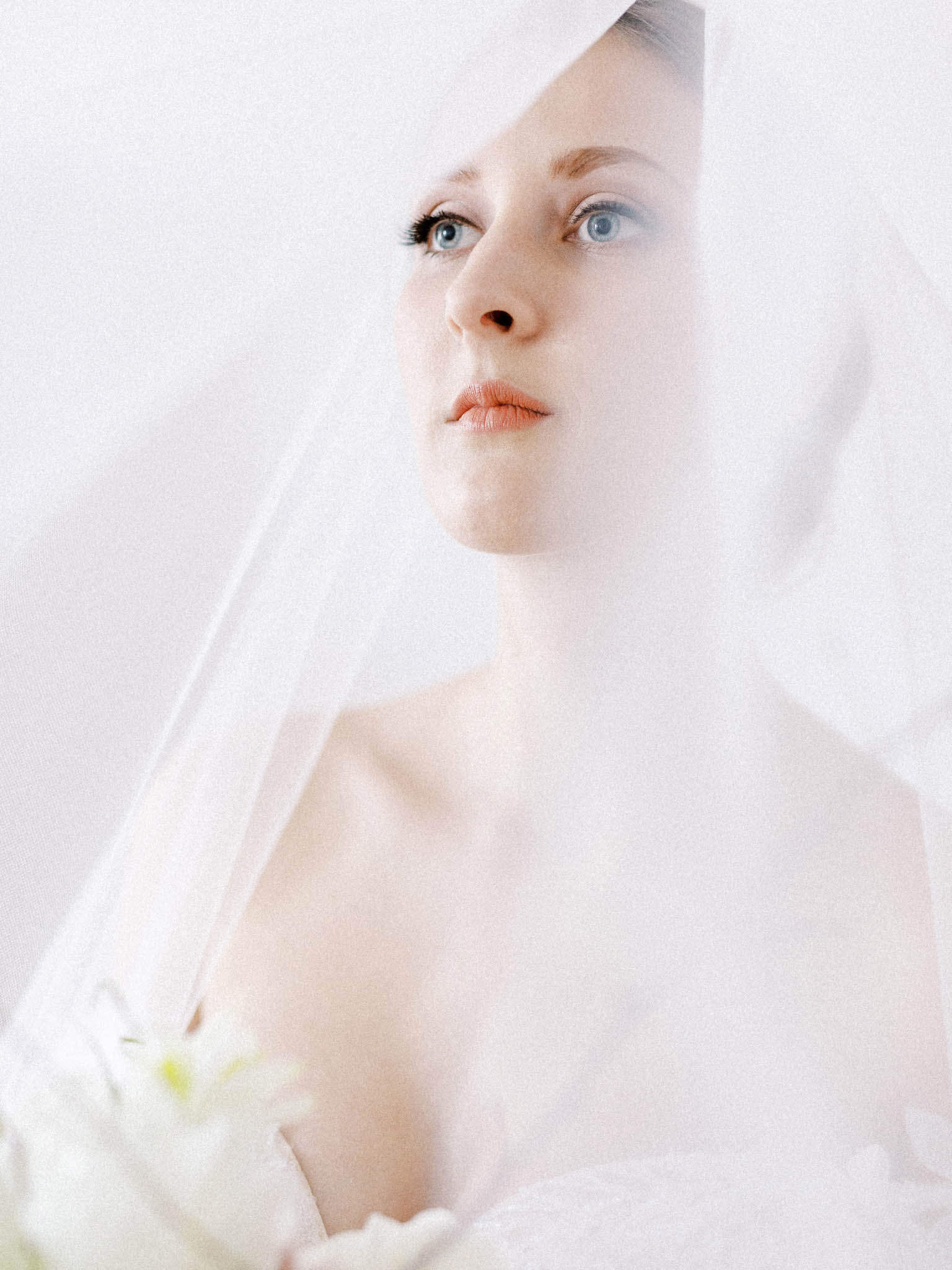 Modern Scandinavian bridal editorial at Le Monastère des Augustines, Quebec City - image 14