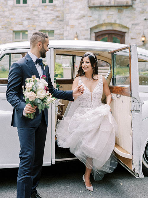 Mariage romantique au château au Château Taillefer Lafon, Montréal