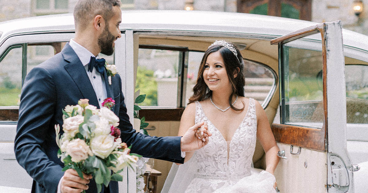 Mariage romantique au Château Taillefer Lafon, Montréal