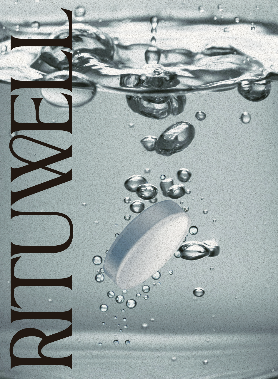 Business cards for KNTR, showing the back and front on a textured background.