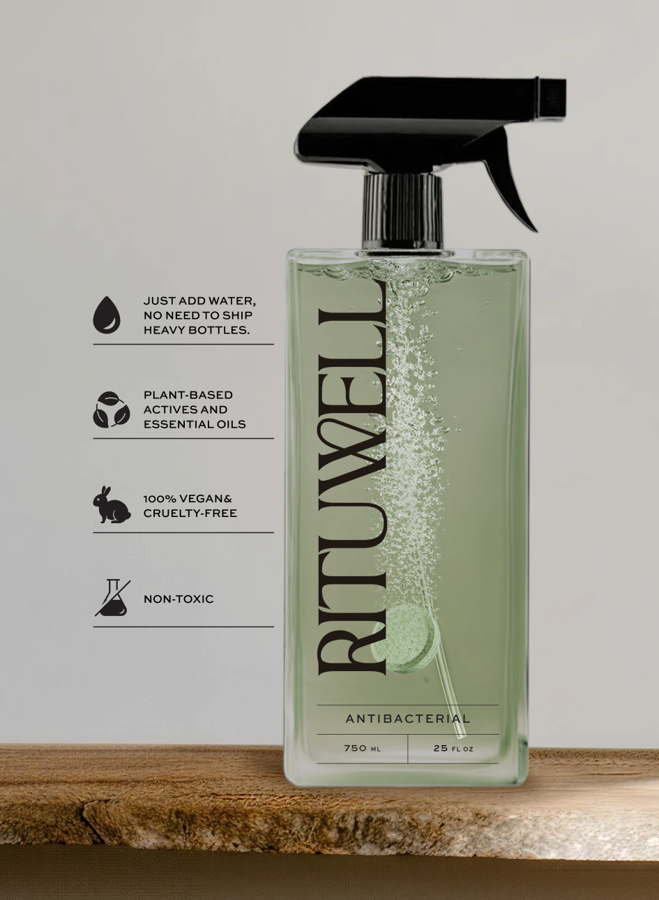 Poster with a woman sitting in front of a dark backdrop with KNTR logos coloured in different skin tone colours 