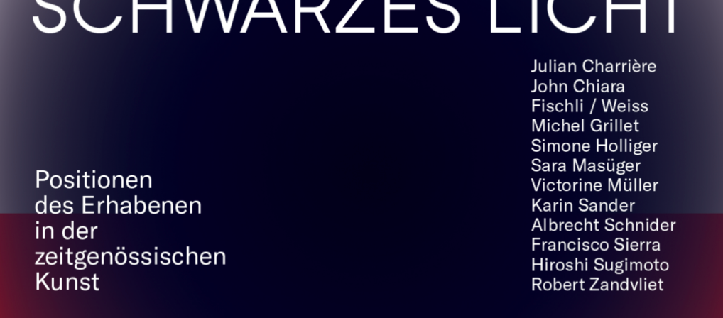 Schwarzes Licht: Positionen des Erhabenen in der zeitgenössischen Kunst