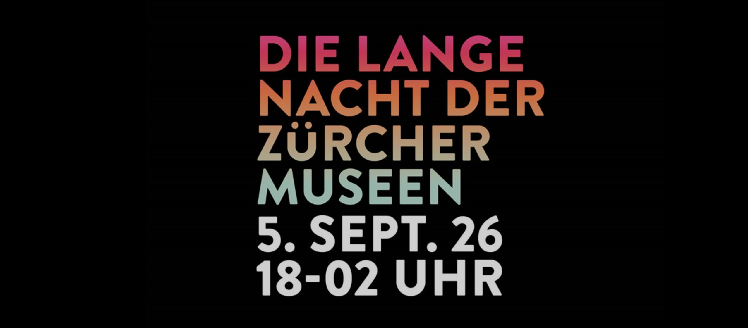 Die lange Nacht der Zürcher Museen 2026