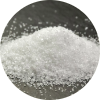 Close-up of granulated erythritol resembling white sugar crystals.