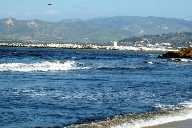 a beach on the Pacific Ocean in Ventura, California.