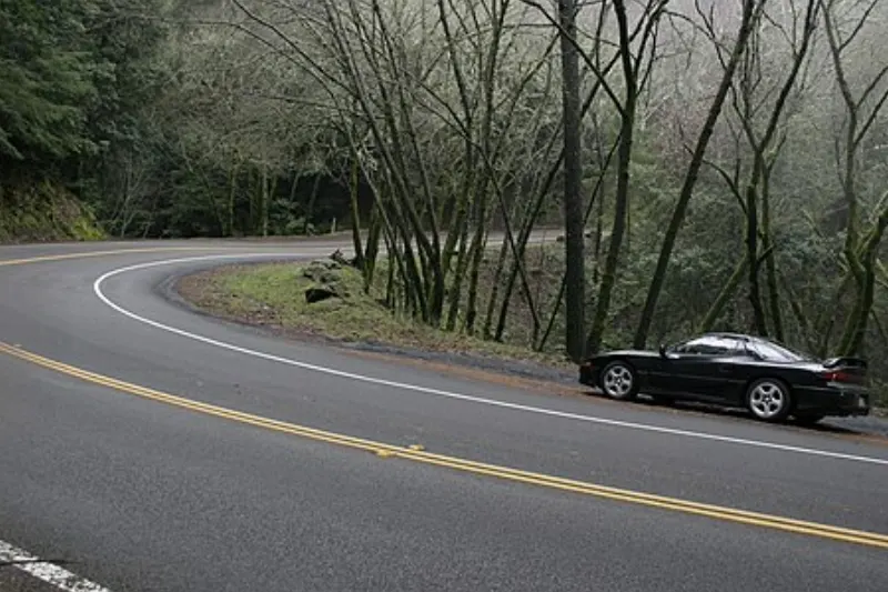 Highway 9 in Los Gatos, CA.