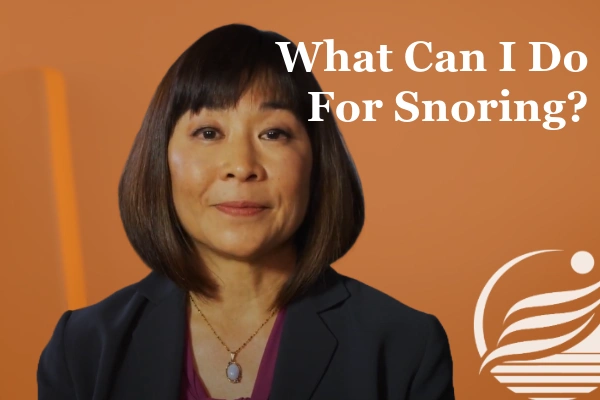 Dr. Karen Fong, an otolaryngologist with BASS Medical Group, explains how to stop snoring.