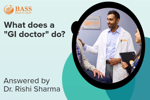 Video thumbnail featuring GI doctor Rishi Sharma