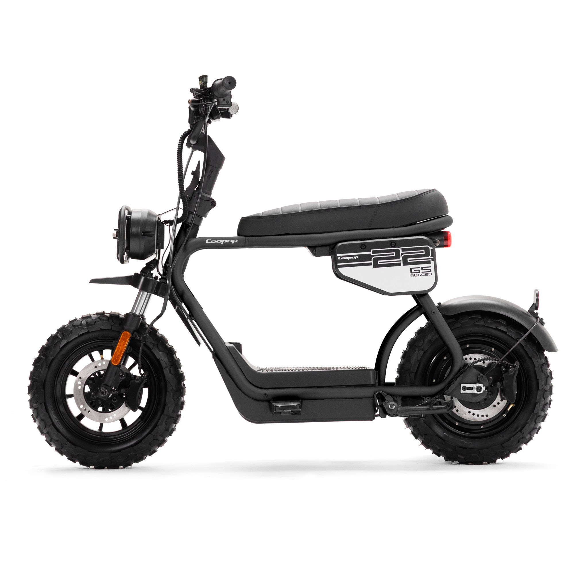 Coopop Rugged GS in Midnight – Seitenansicht