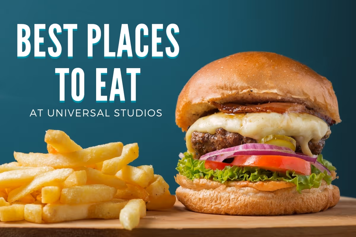 Burger and Fries - Best Places to Eat at Universal Studios