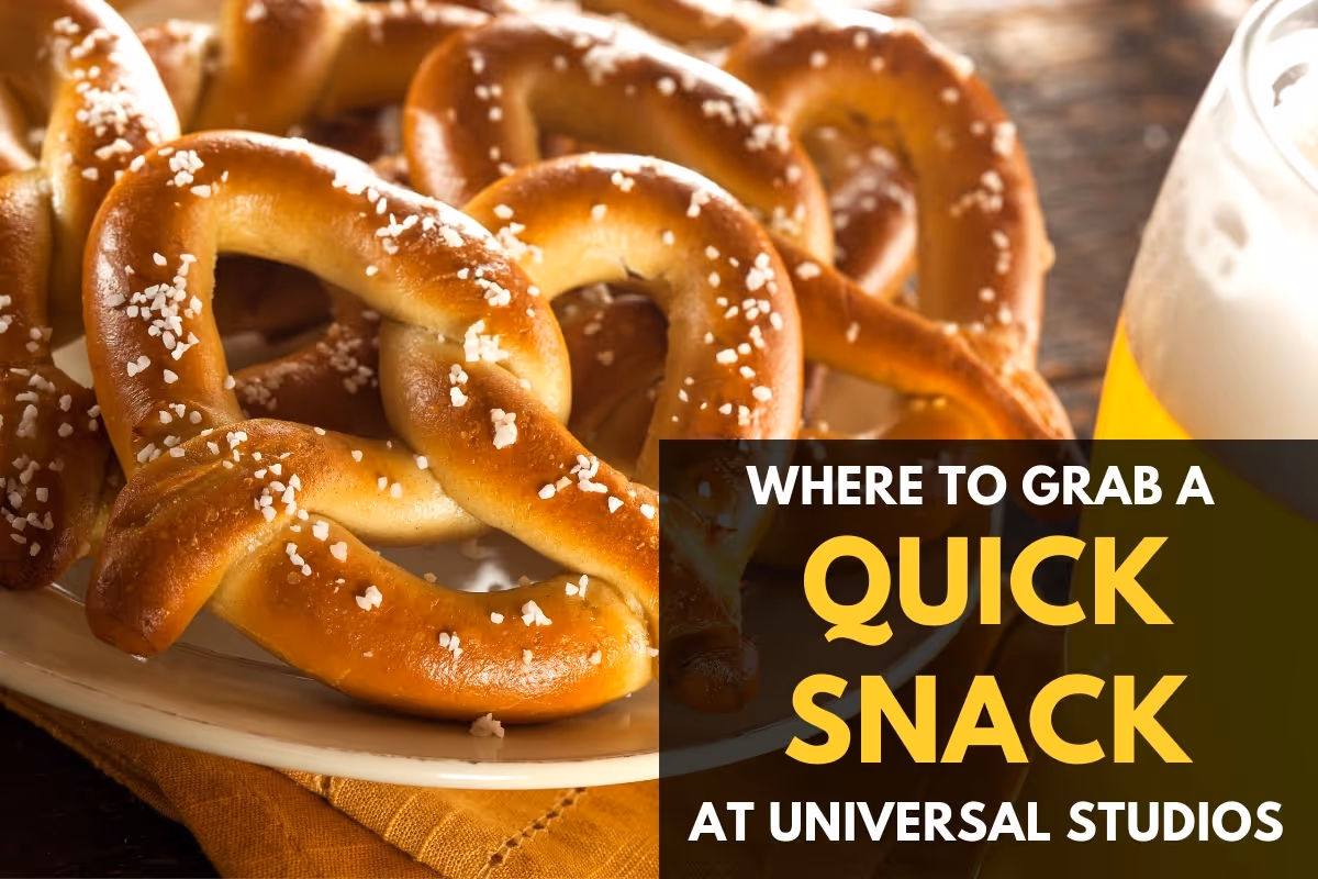 Fresh Soft Pretzels - Where to Grab a Quick Snack at Universal Studios