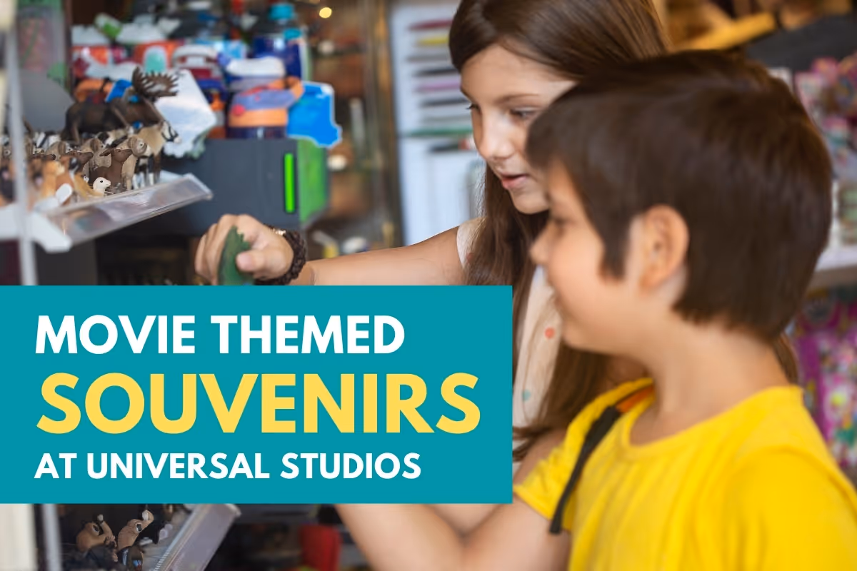 Kids playing in a store - Movie Themed Souvenirs at Universal Studios