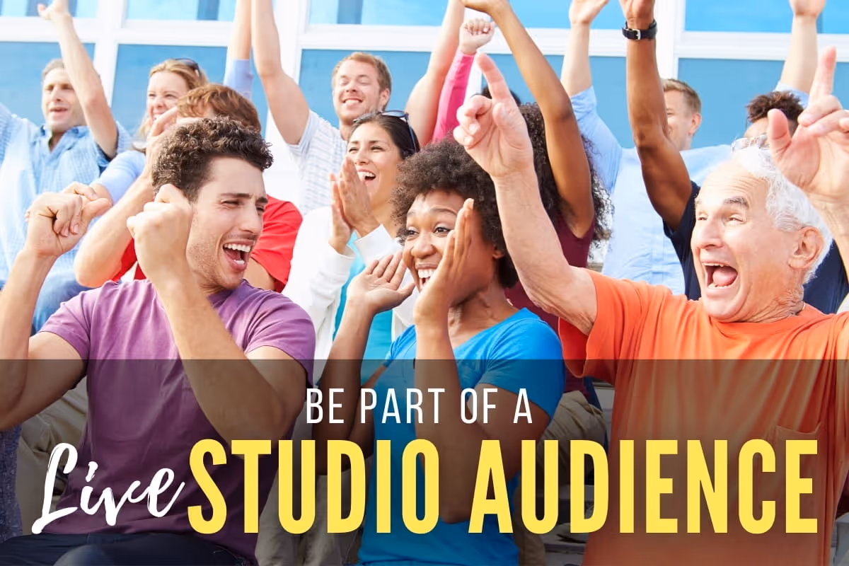 Be Part of a Live Studio Audience - Audience cheering