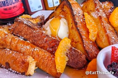 French toast at Eat This Cafe