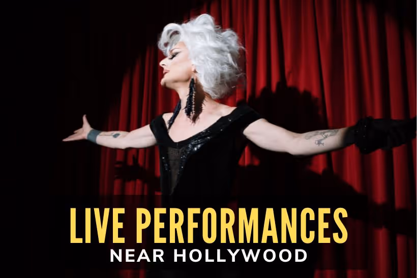 Live Performances near Hollywood - Woman performing on the stage