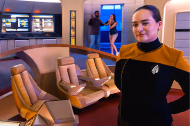 person in Star Trek costume