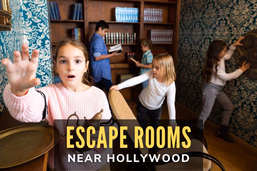 Thrilling Escape Room Fun Near Hollywood - Family in an escape room