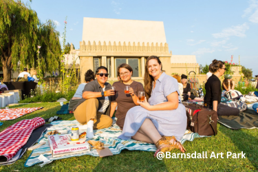 Group of people at Barnsdall Art Park