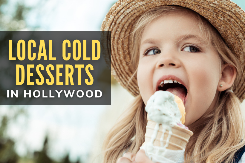 Local Cold Desserts in Hollywood - Girl with an Ice Cream