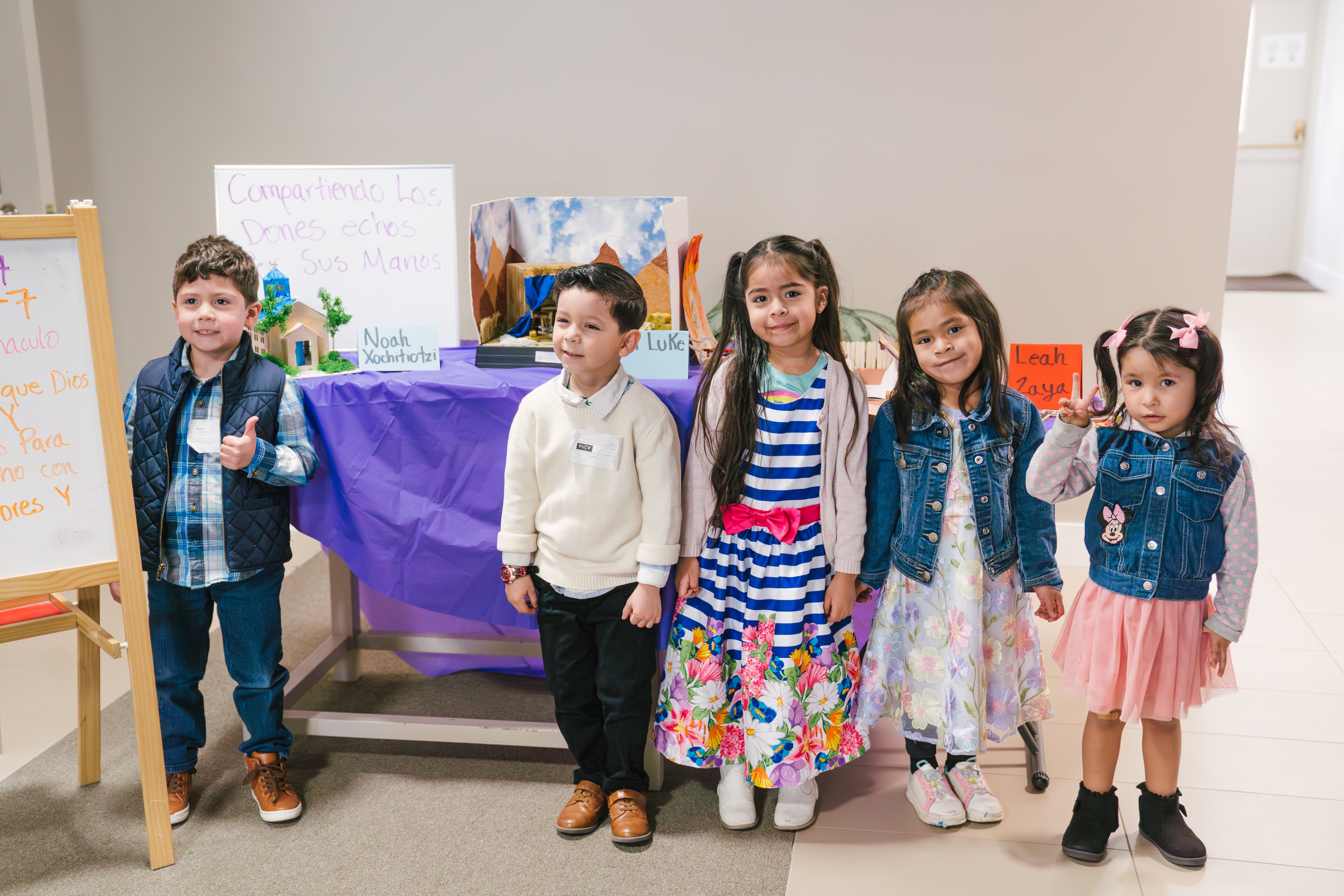 Younger children gathered together during children’s ministry at Voice of Truth Tabernacle