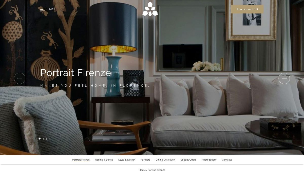 Screenshot of www.portraitfirenze.com