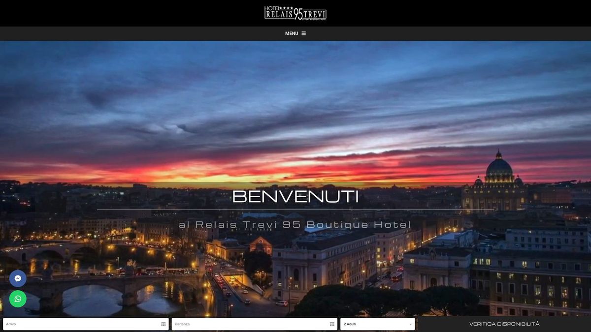 Screenshot of www.relaistrevi95.com