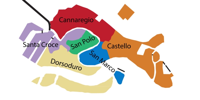 plan touristique venise