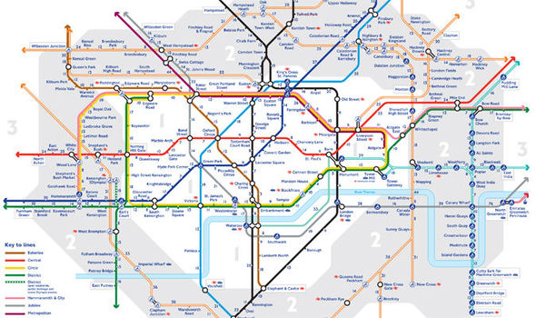 carte touristique de Londres