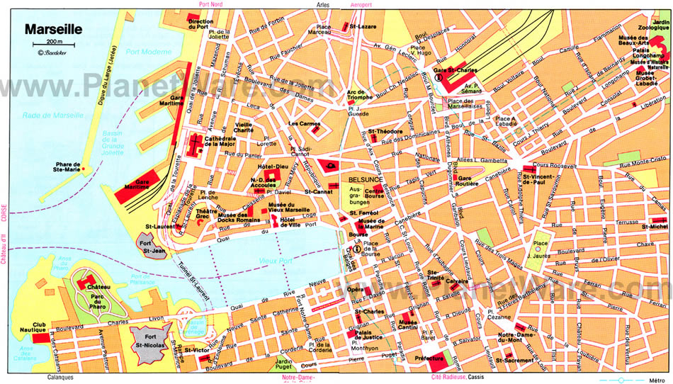 carte touristique marseille